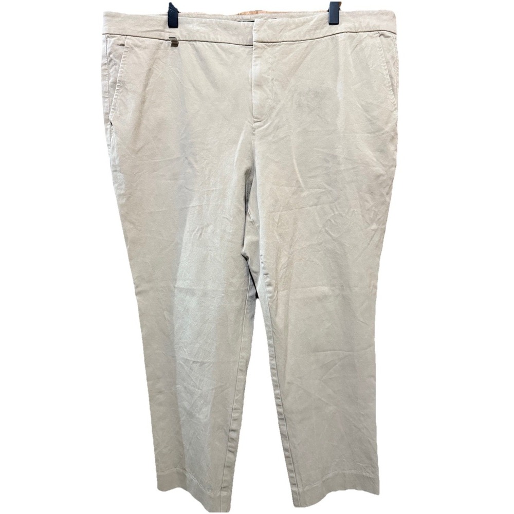 Lauren Ralph‎ Lauren Active Khaki Pants Womens Size 16 36x25 Beige Performance